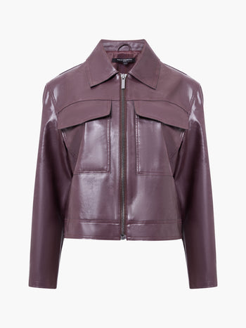 Kayleigh PU Bomber Jacket