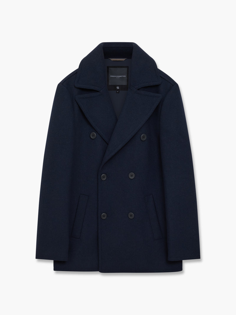 Wool Blend Peacoat