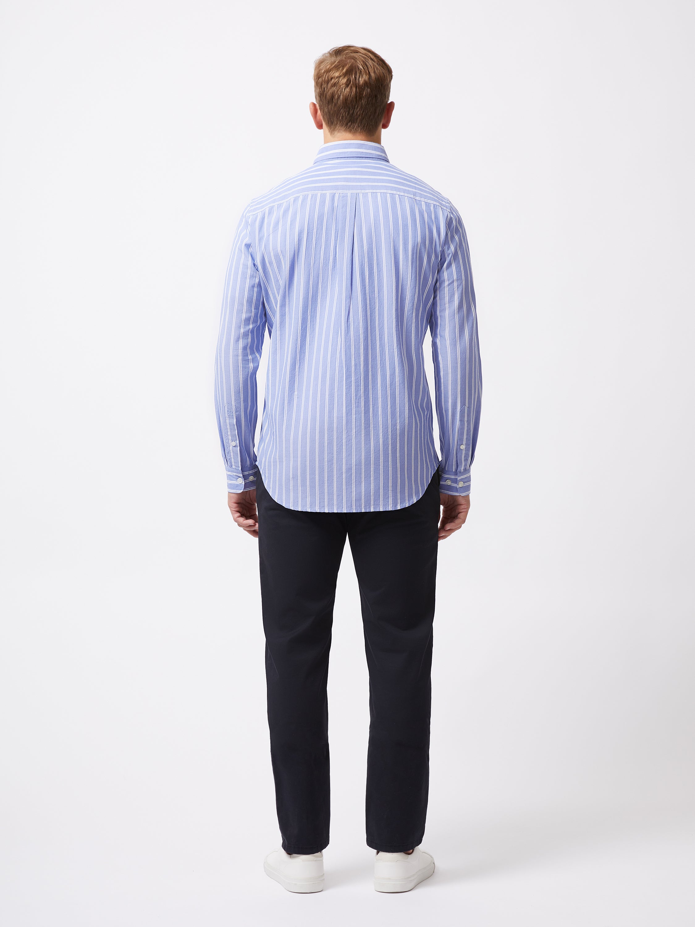 Stripe Long Sleeve Pocket Shirt