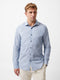 Slim Fit Cutaway Collar Stripe Shirt