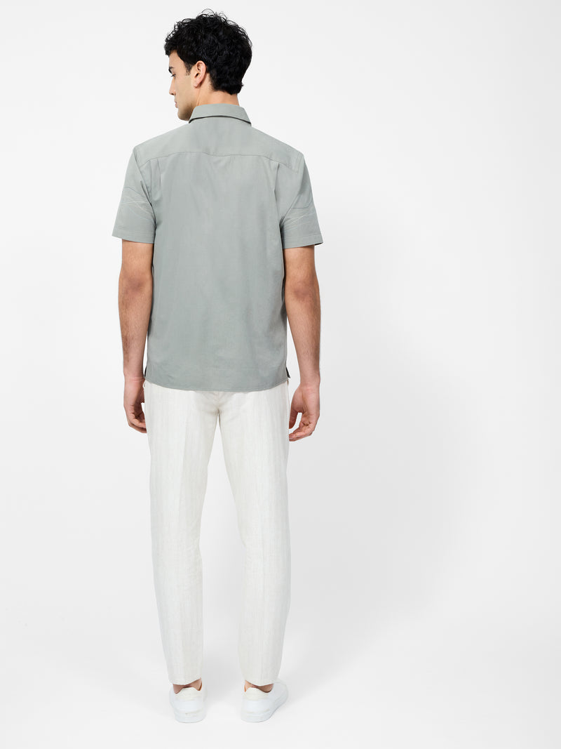 Scribble Dots Leo Short Sleeve Shirt