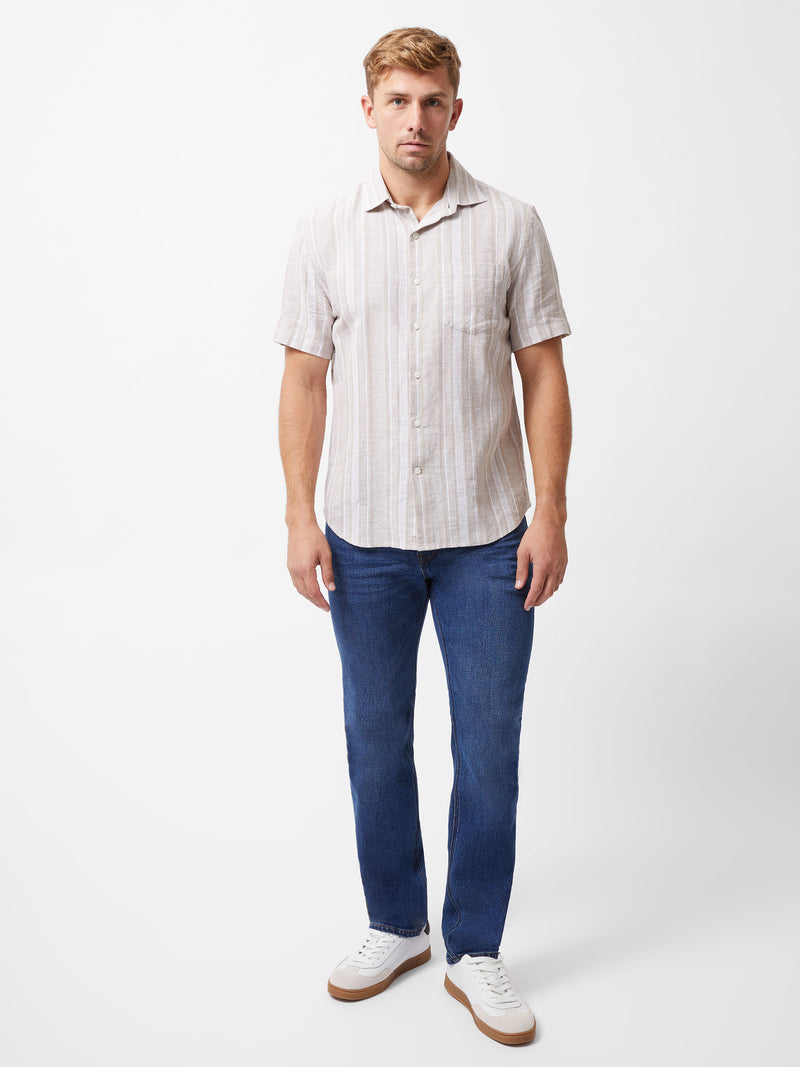 Short Sleeve Stripe Pocket Shirt
