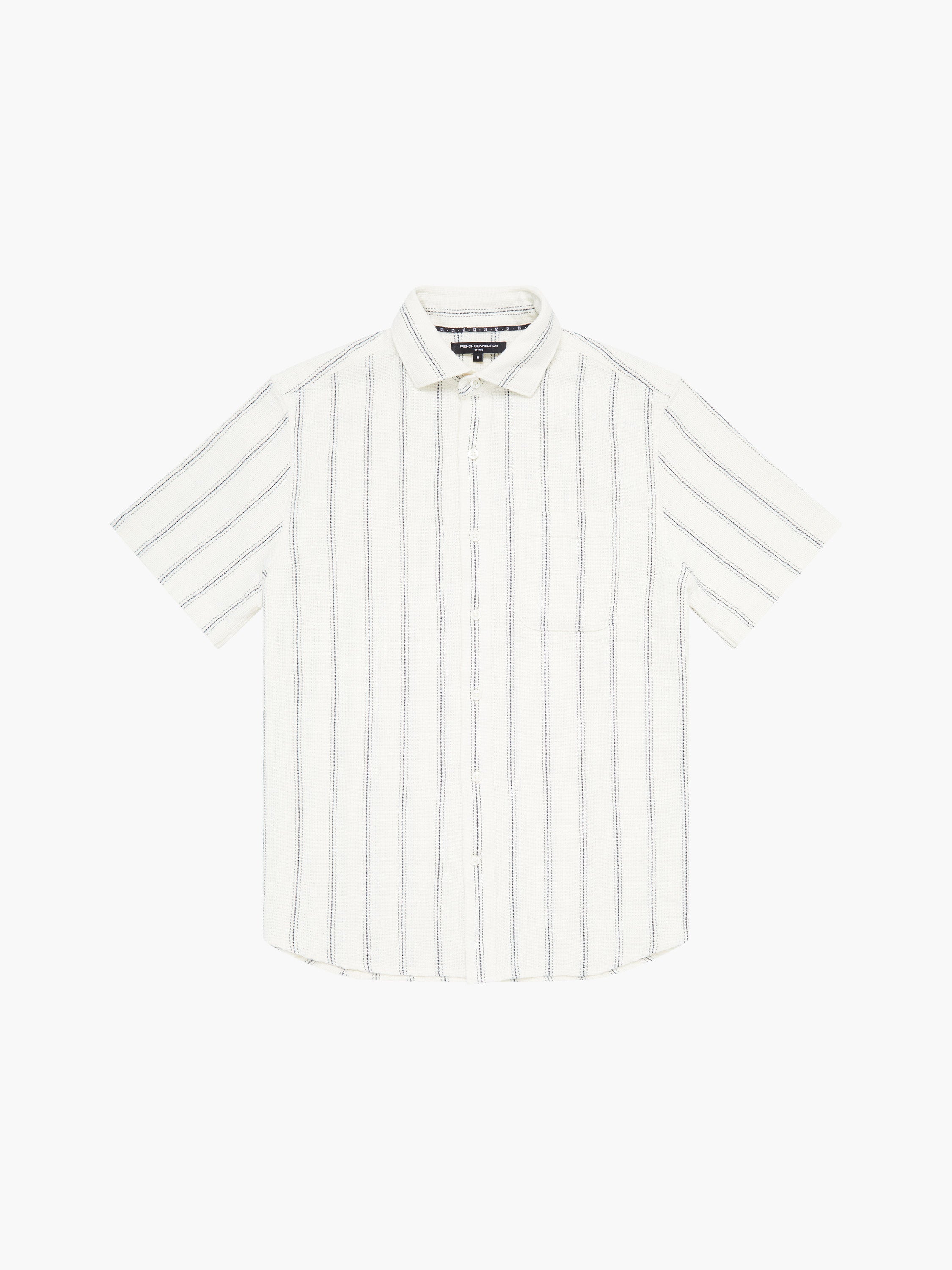 Textured Stripe Short Sleeve Shirt