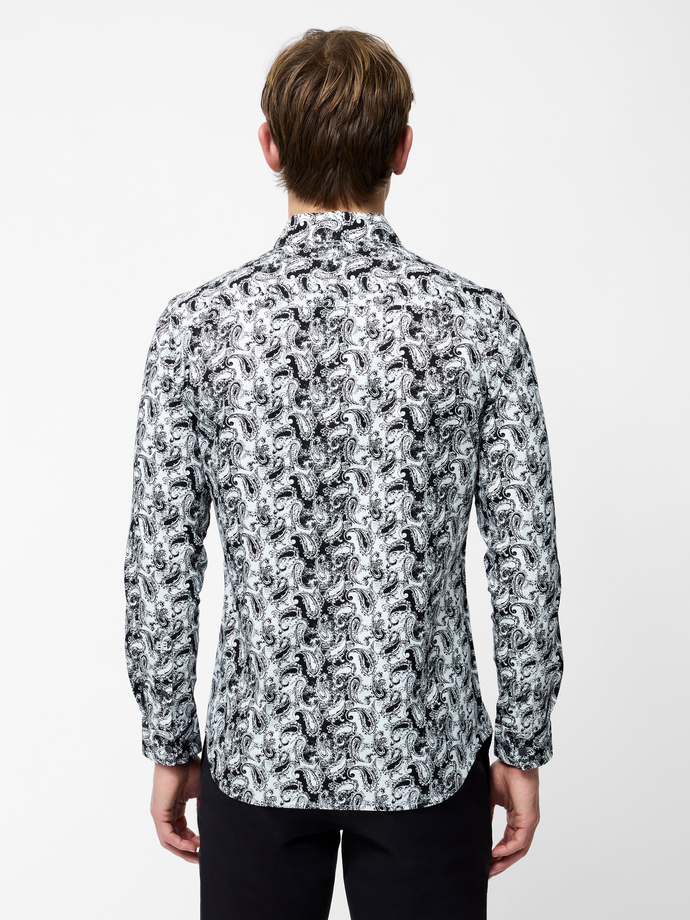 Paisley Print Long Sleeve Shirt