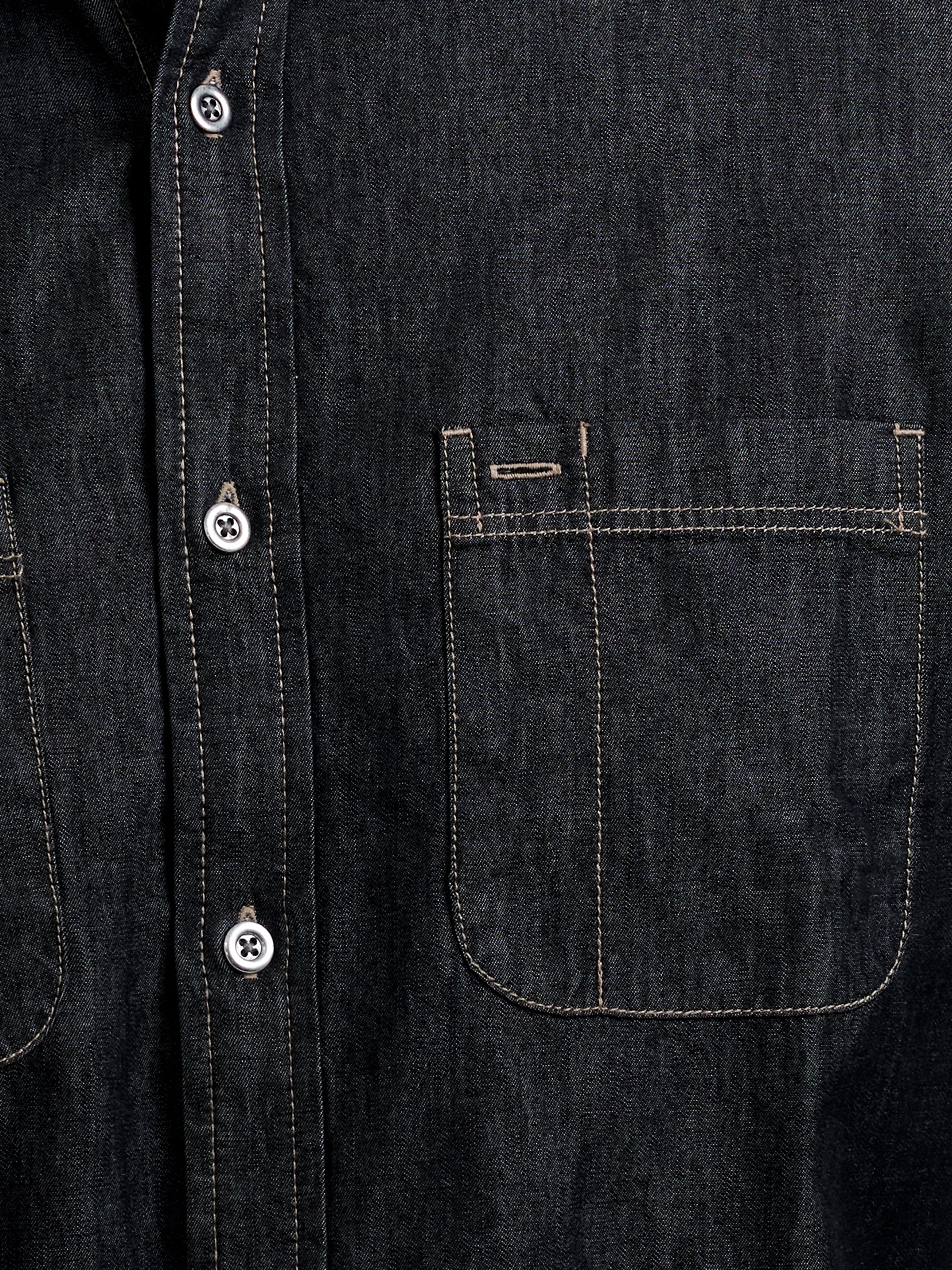 Long Sleeve Regular Fit Denim Shirt