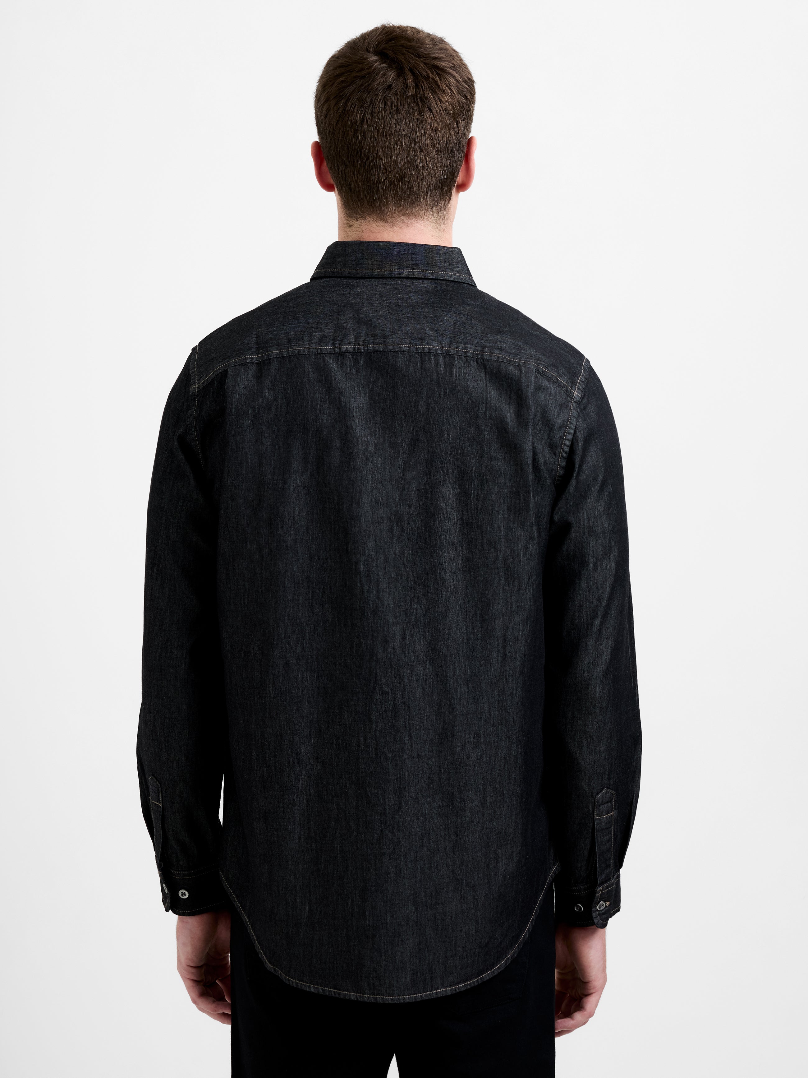 Long Sleeve Regular Fit Denim Shirt