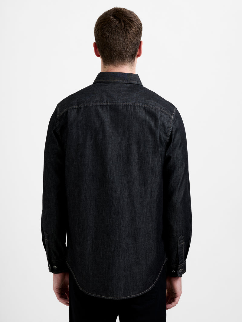 Long Sleeve Regular Fit Denim Shirt