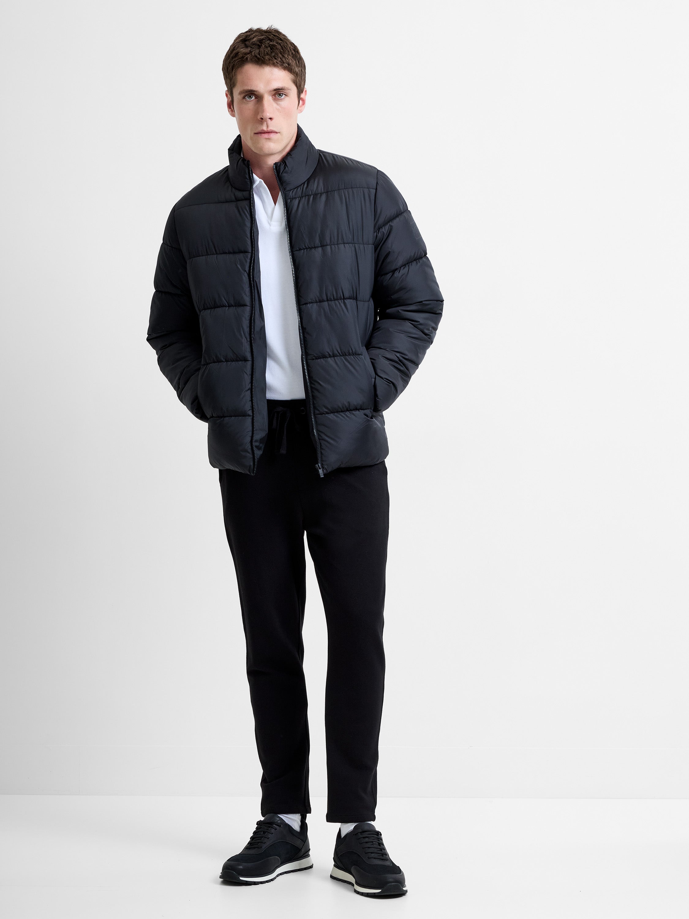 Funnel Neck Recycled Puffer Jacket