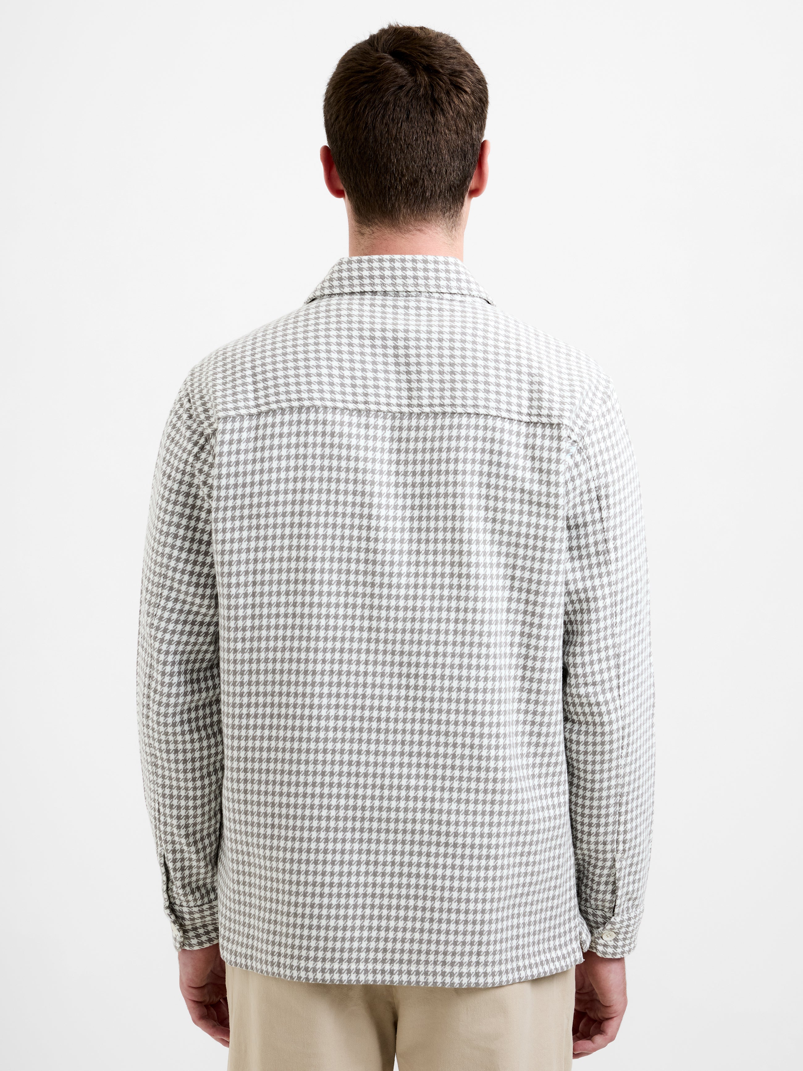 Houndstooth Button Through Jacket