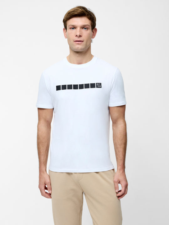French Connection Broken Block Organic Graphic T-Shirt