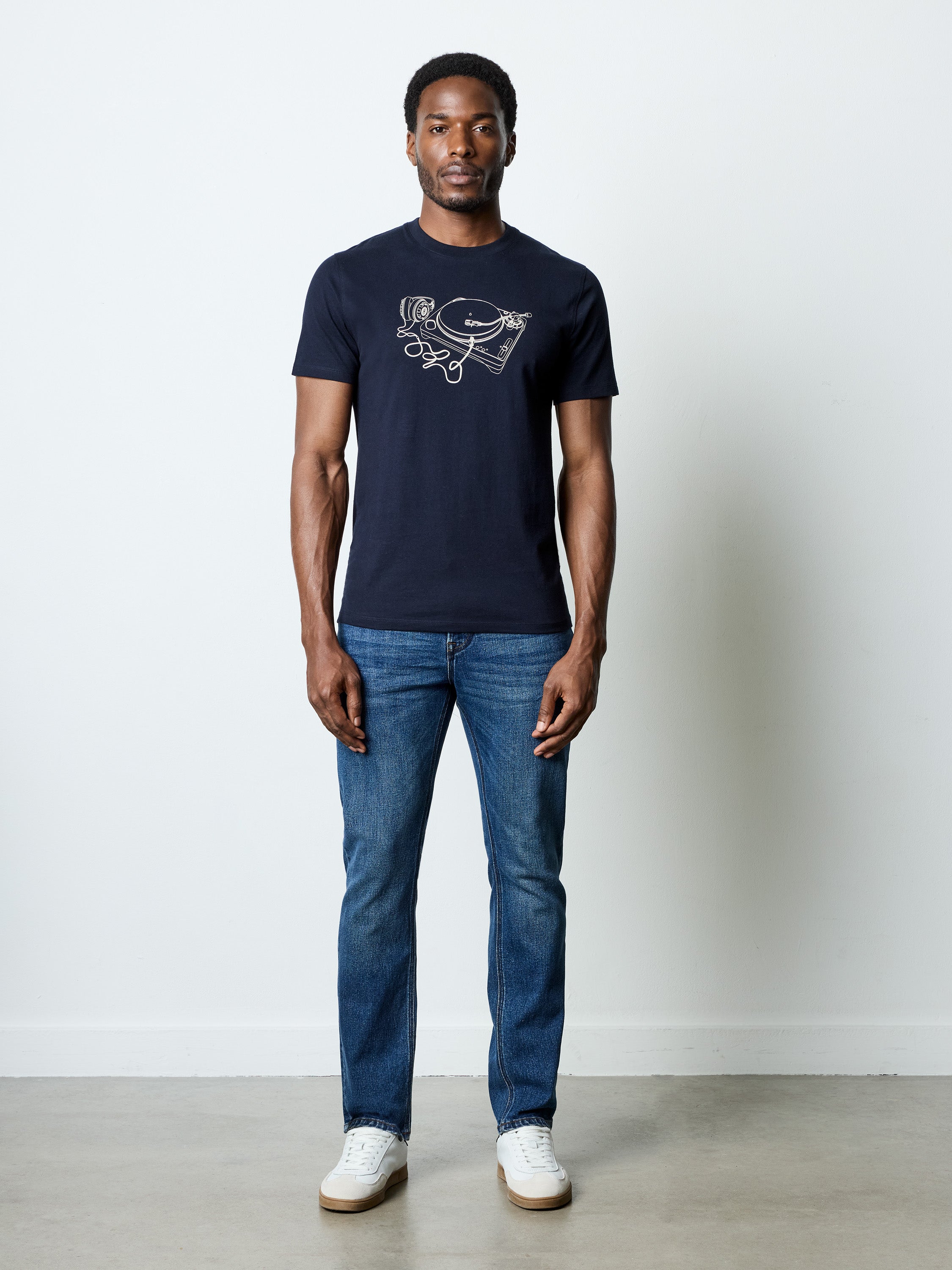 Short Sleeve Organic Turntable Graphic T-Shirt