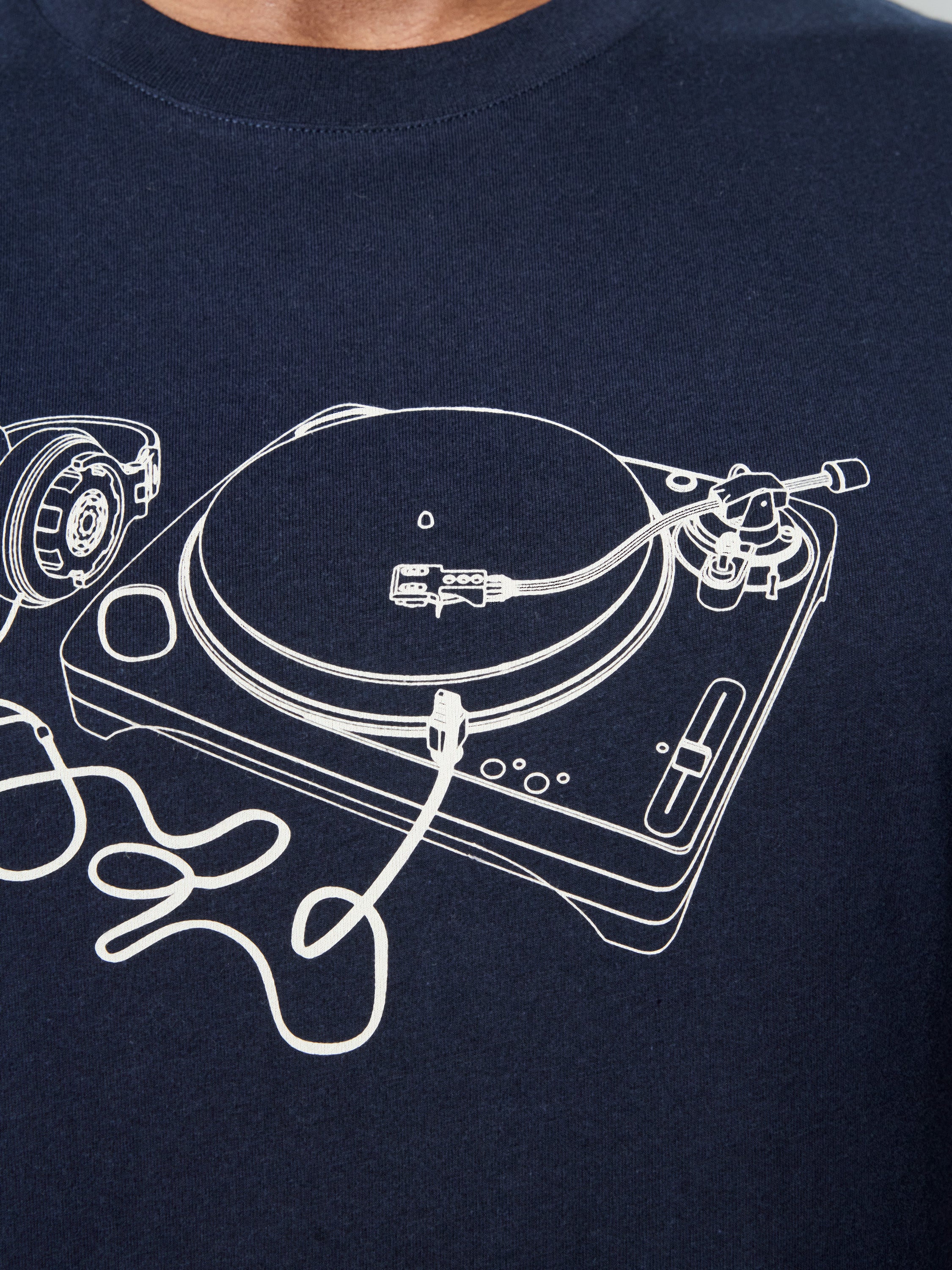Short Sleeve Organic Turntable Graphic T-Shirt