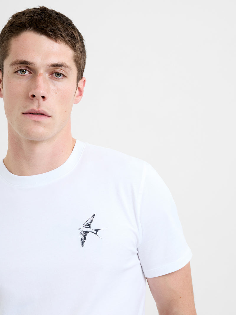 Swallow Bird Organic Graphic T-Shirt