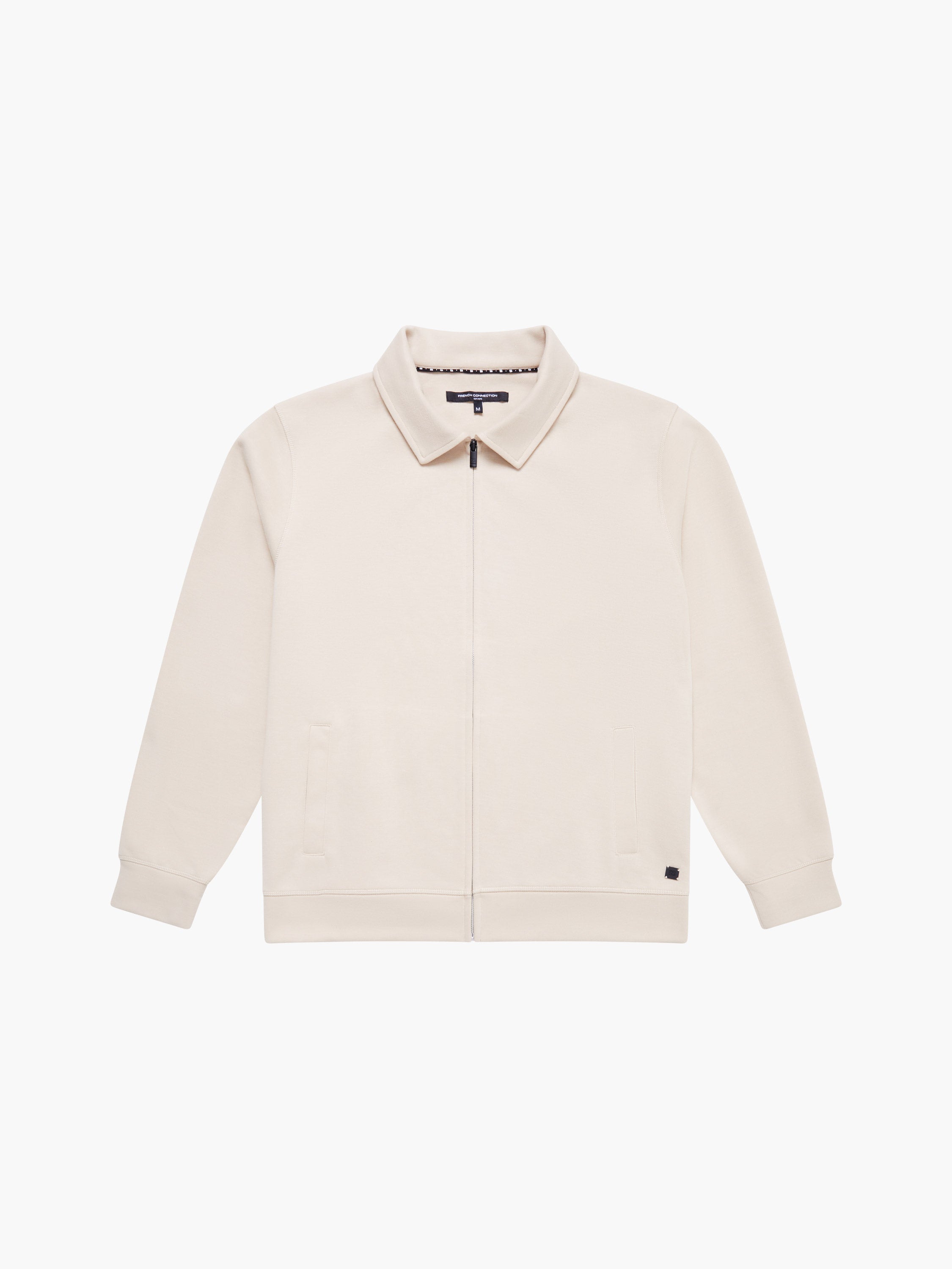 Stretch Collared Zip Through Sweatshirt