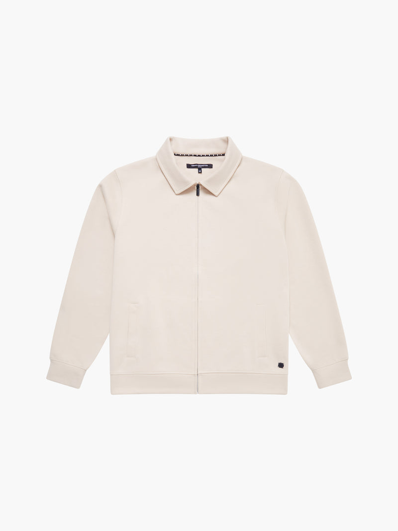 Stretch Collared Zip Through Sweatshirt