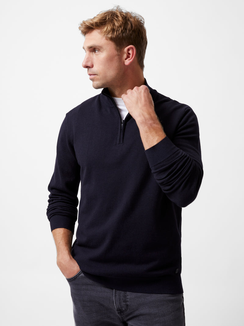 Half Zip Knitted Jumper
