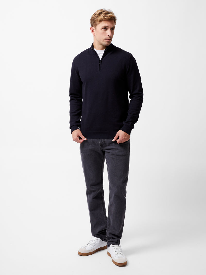 Half Zip Knitted Jumper