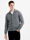 Long Sleeve Melange Knitted Shirt