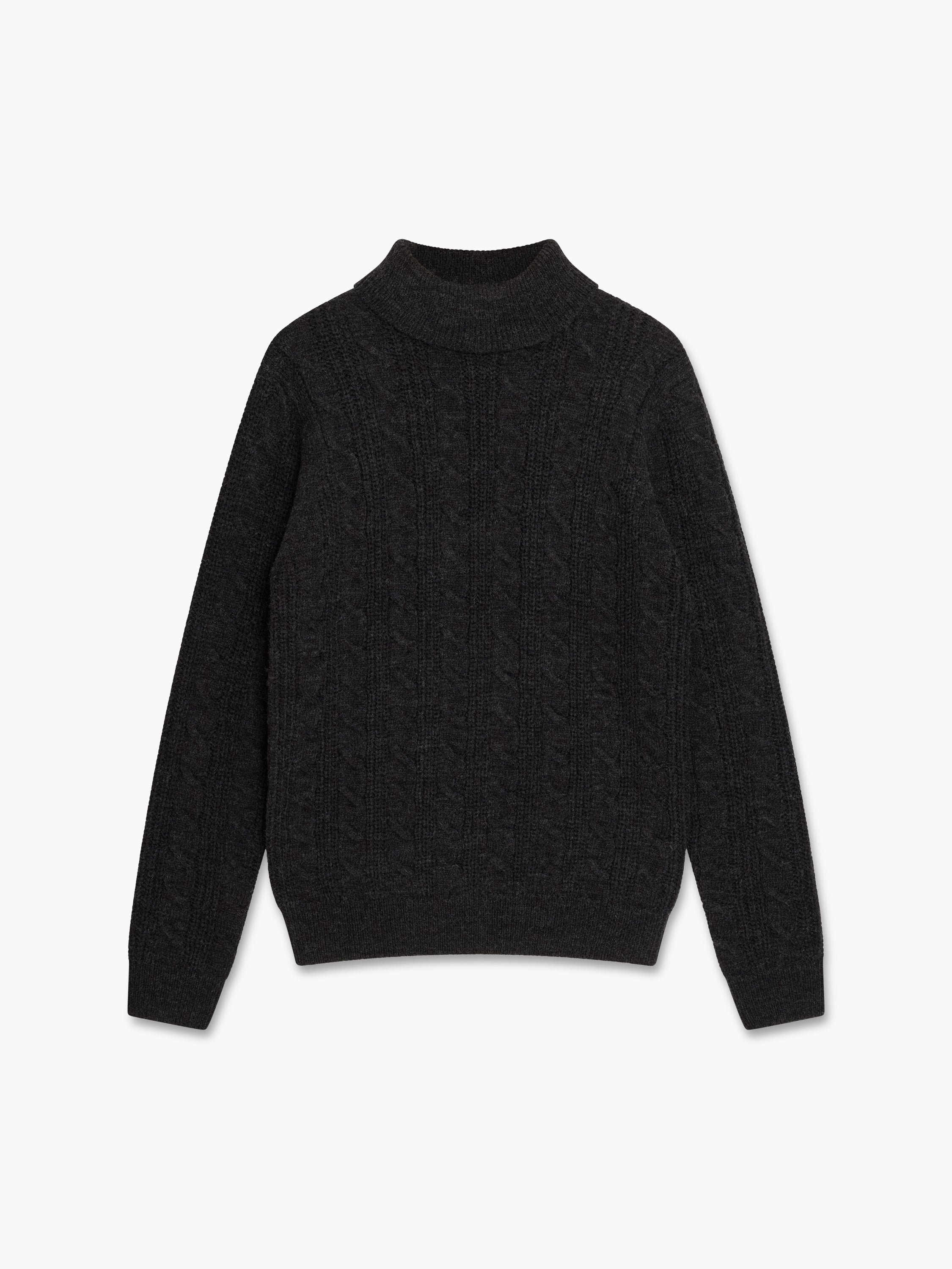 Roll Neck Cable Knit Jumper