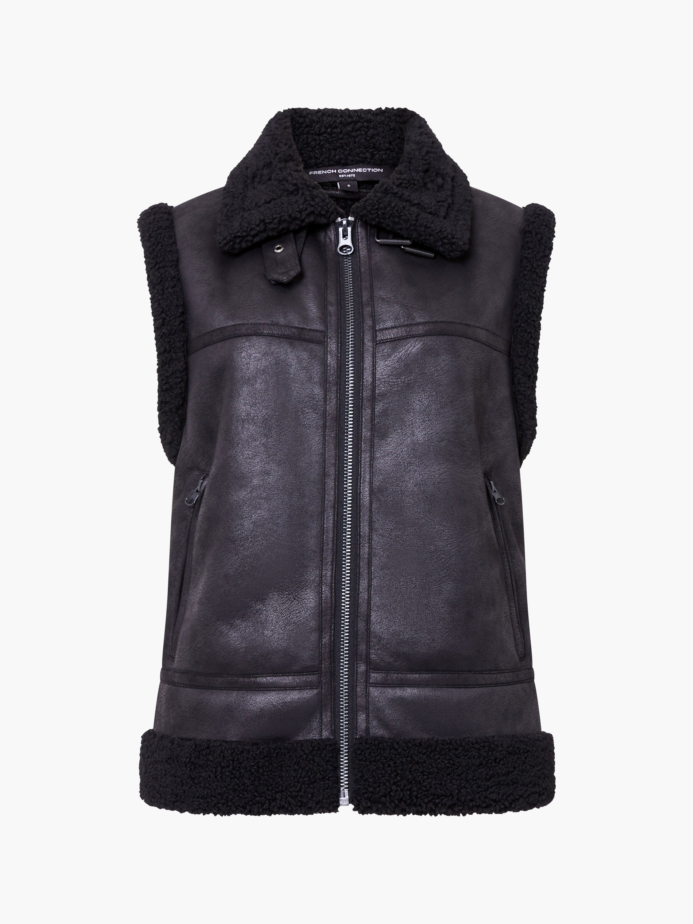 Camry Faux Suede Sleeveless Gilet
