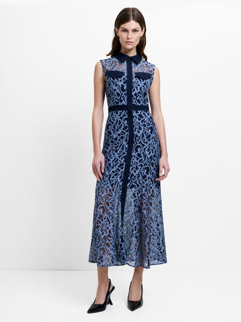 Skye Lace Godet Shirt Dress