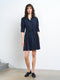 Cambria Cotton Cinched Waist Shirt Dress
