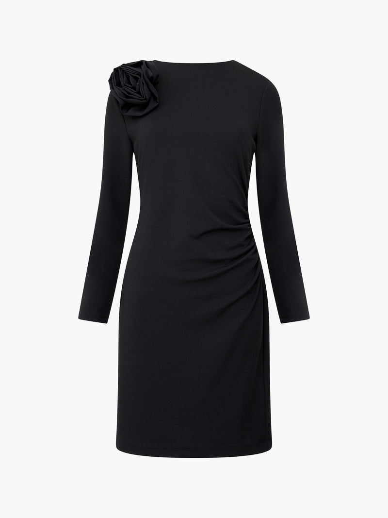 Rosette Jersey Mini Dress