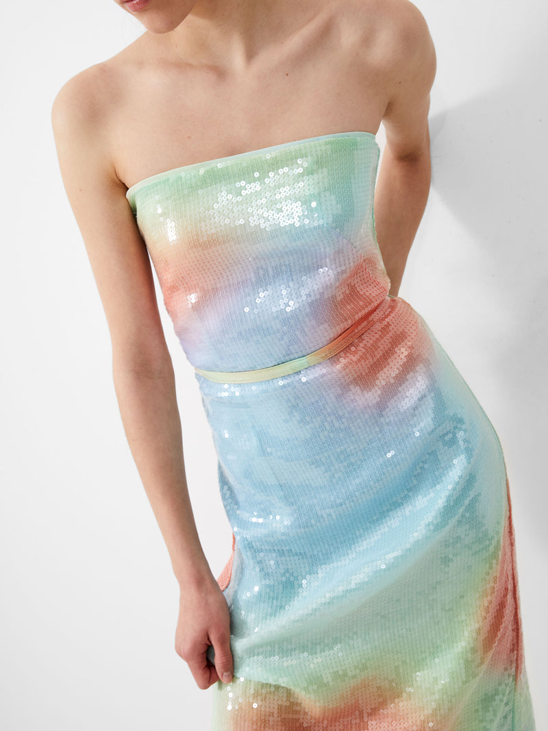 Carwen Anisha Sequin Bandeau Dress