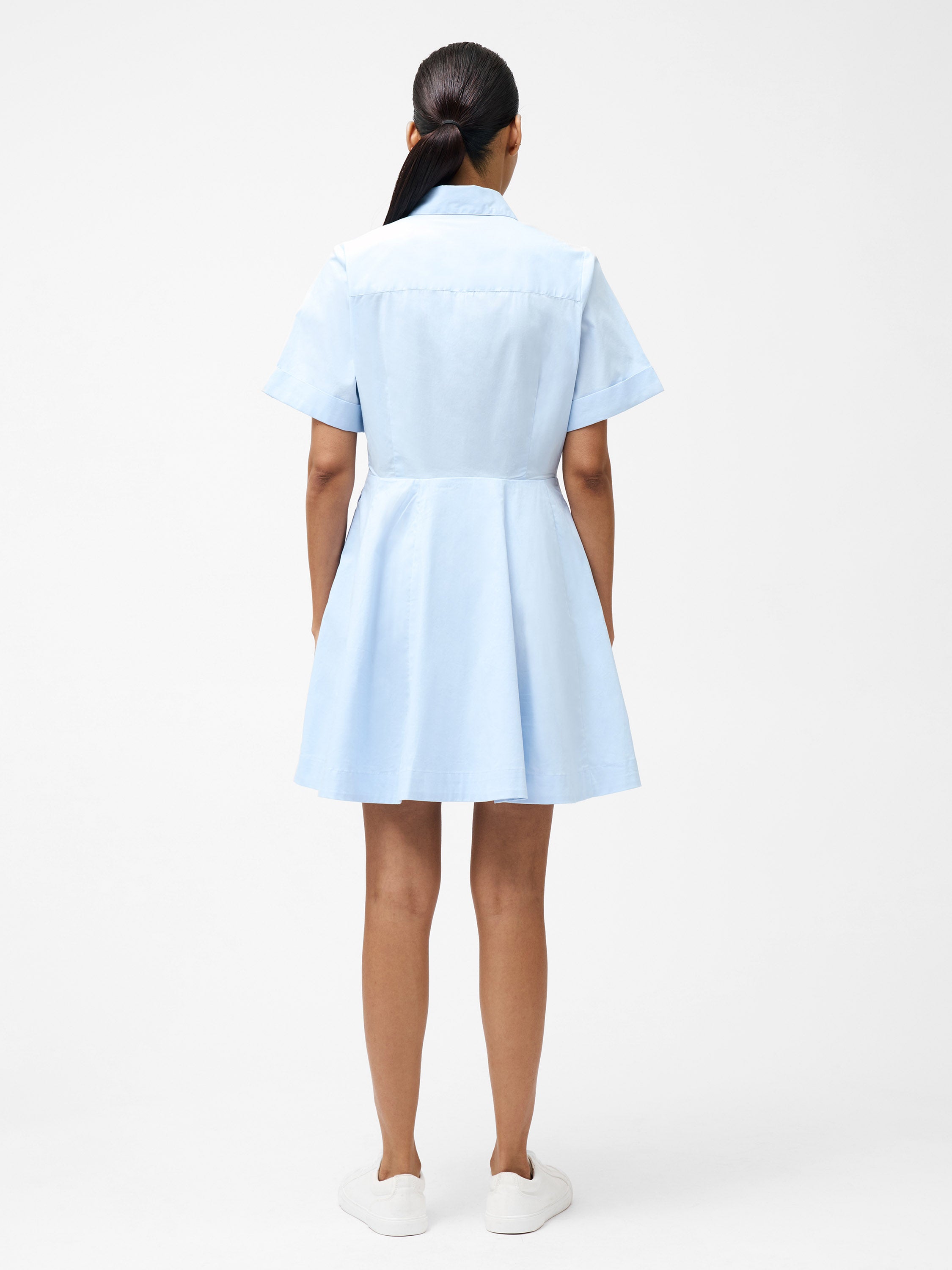 Isabelle Poplin Mini Shirt Dress