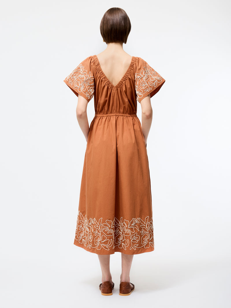 Cambria Cotton Embroidered Dress