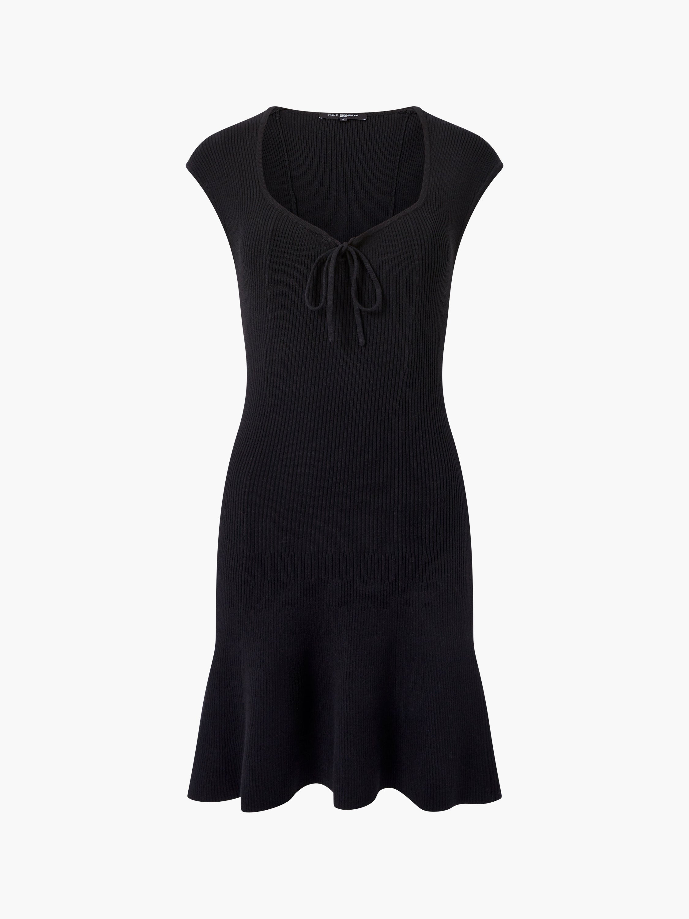 Cosysoft Tie Front Flared Mini Dress