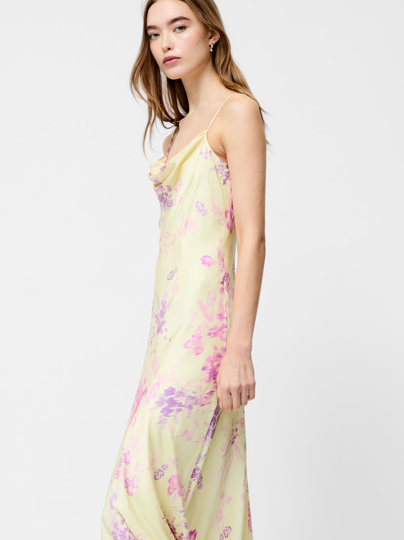 Elyria Oona Satin Midi Dress