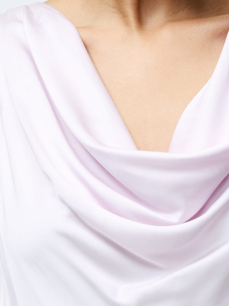 Oona Satin Asymmetrical Mini Dress