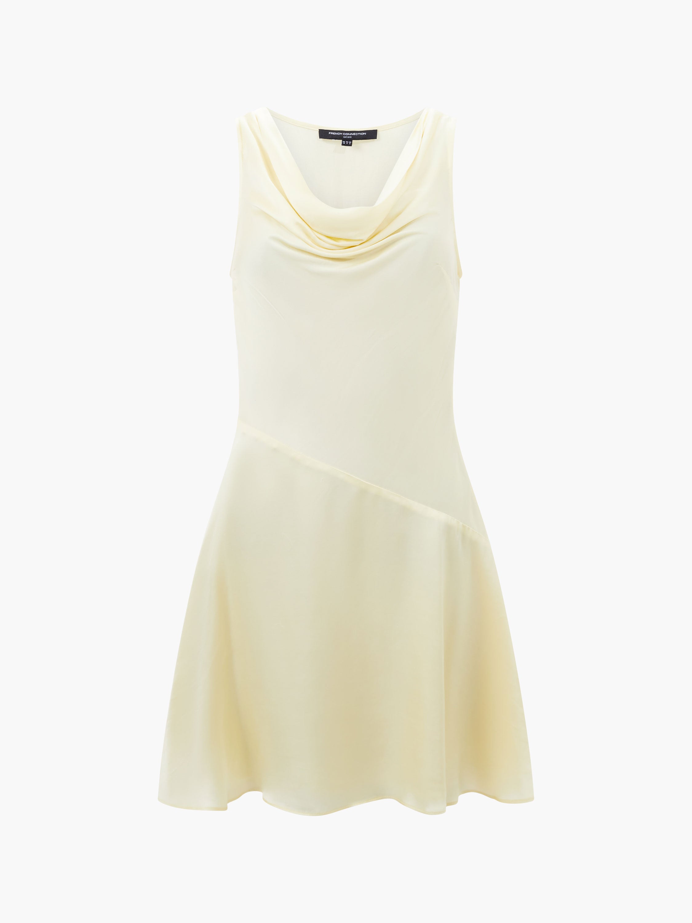 Oona Satin Asymmetrical Mini Dress