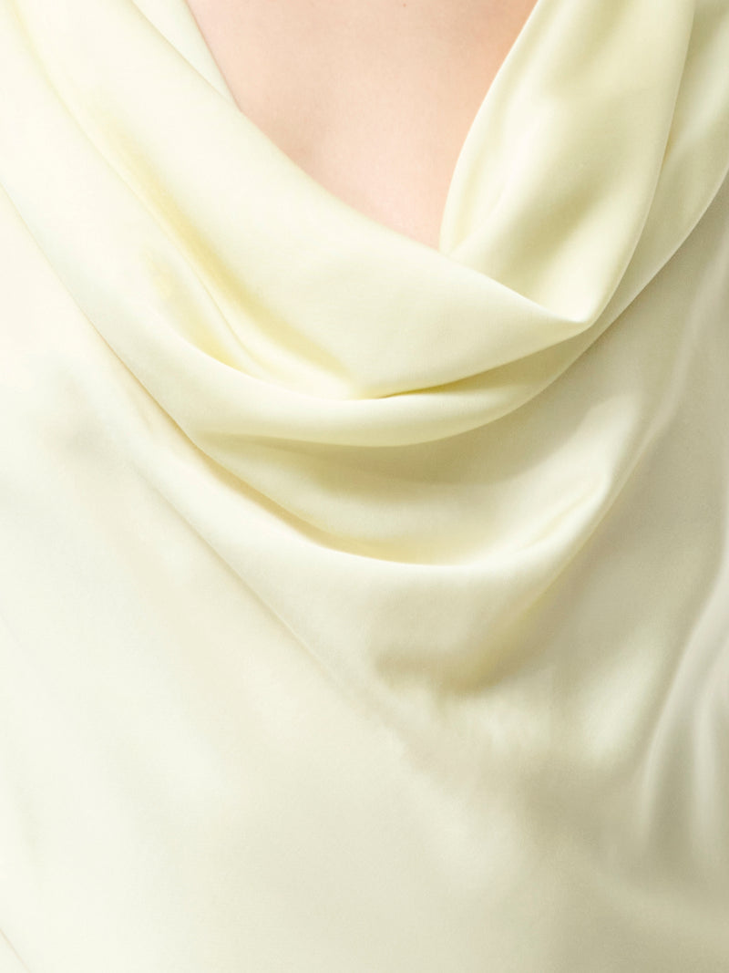 Oona Satin Asymmetrical Mini Dress