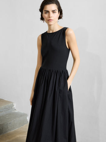 Phoebe Jersey Bubble Hem Midi Dress