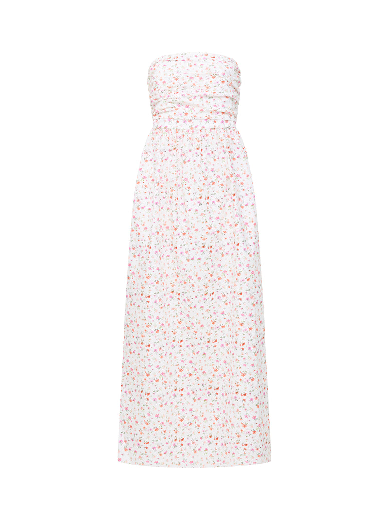 Nomi Cotton Bandeau Maxi Dress