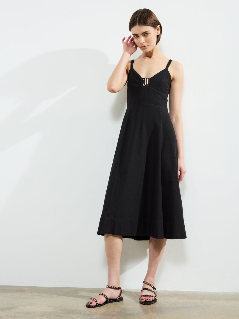 Ariette Strappy Midi Dress