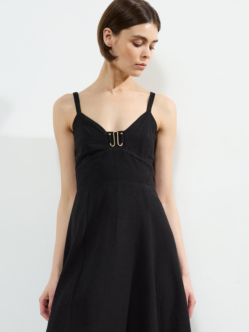 Ariette Strappy Midi Dress