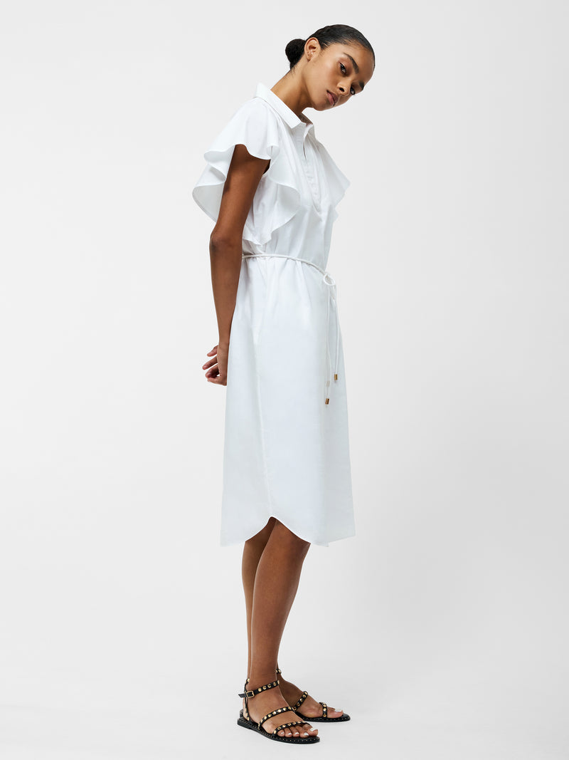 Cambria Cotton Belted Midi Dress