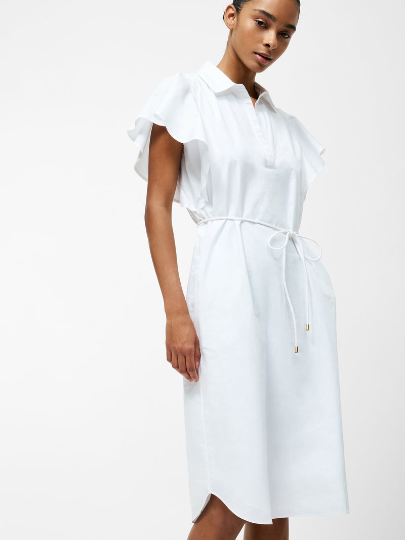Cambria Cotton Belted Midi Dress