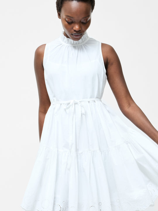 Tiered Broderie Mix Dress