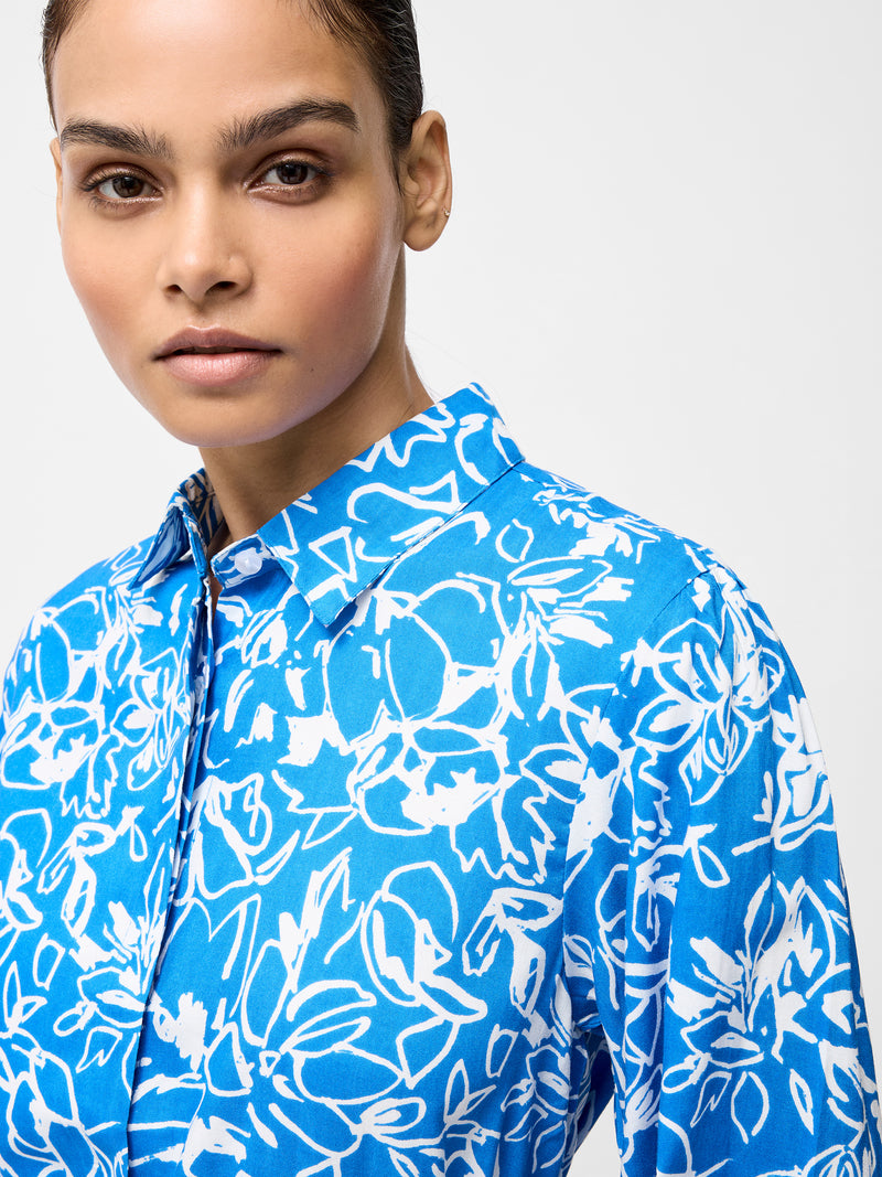 Fayola Belted Shirt Dress