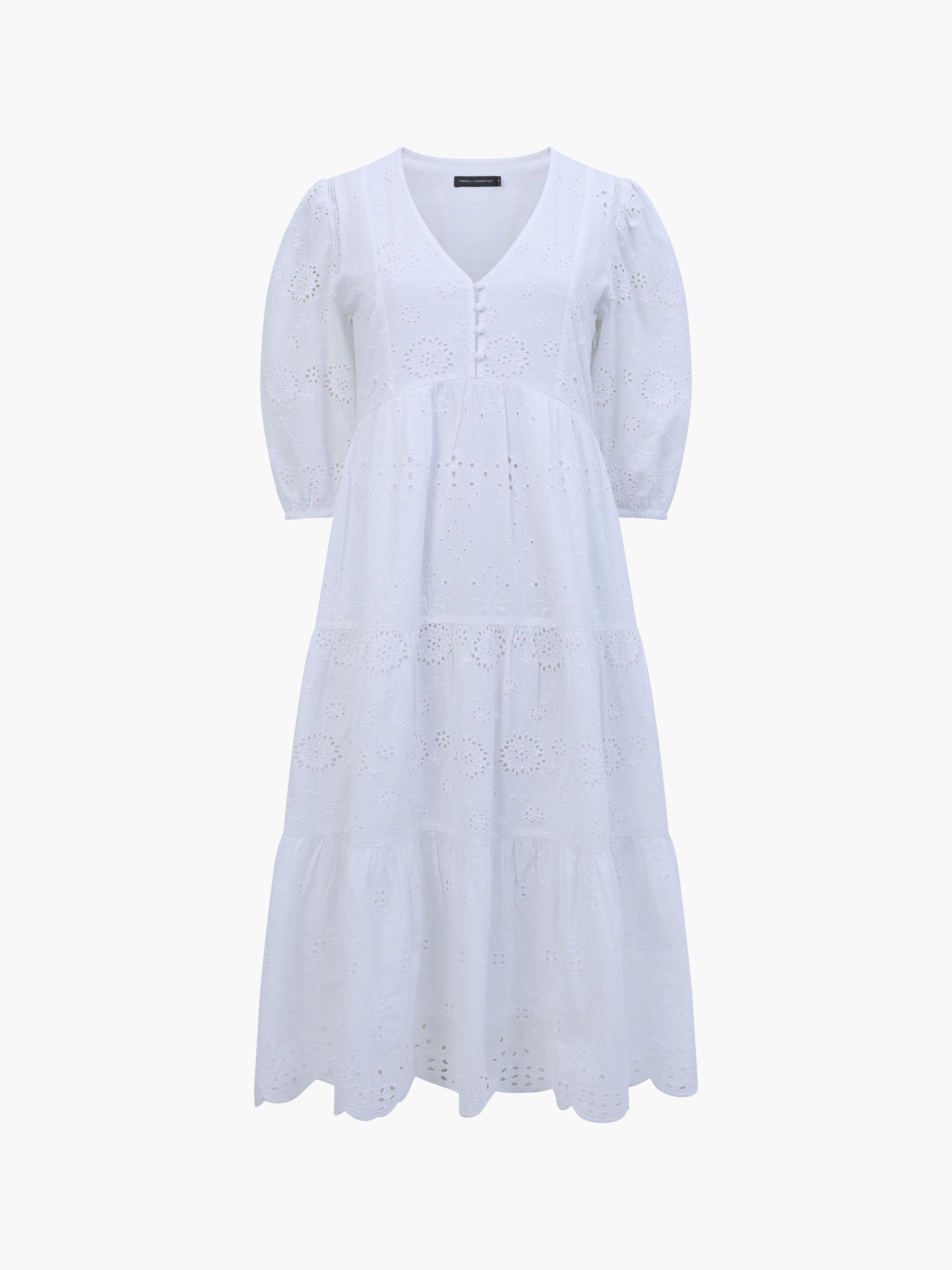 Broderie Anglaise Tiered Dress