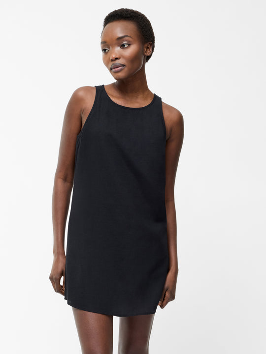 Linen Mix Shift Dress