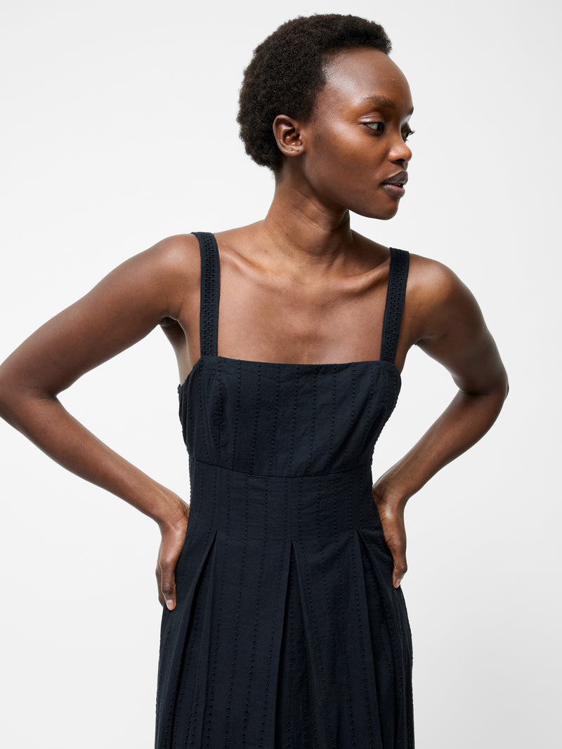 Broderie Strap Dress