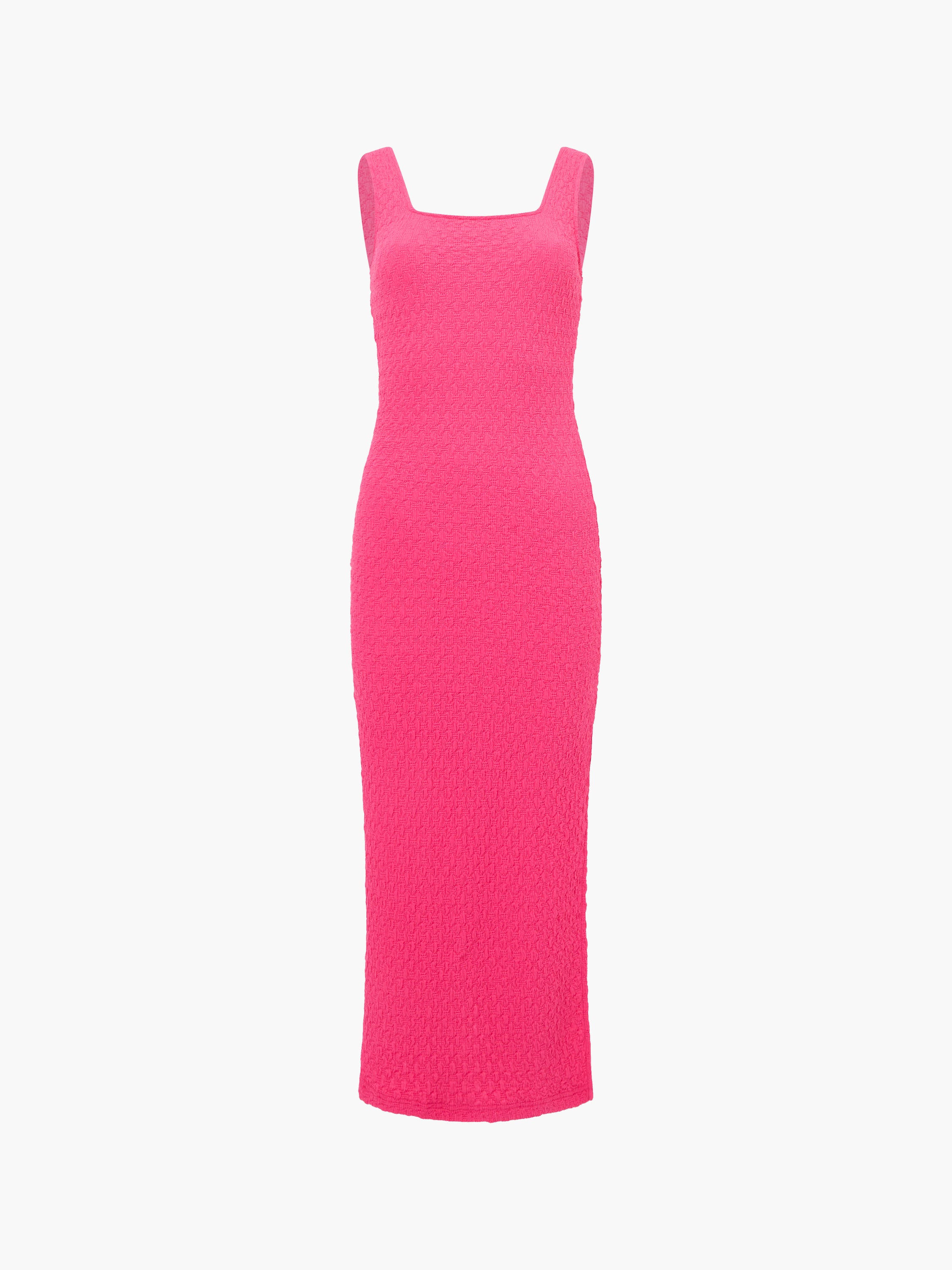 Textured Square Neck Maxi Dress