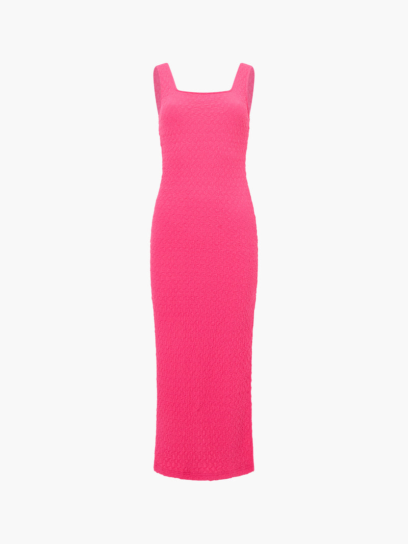 Textured Square Neck Maxi Dress
