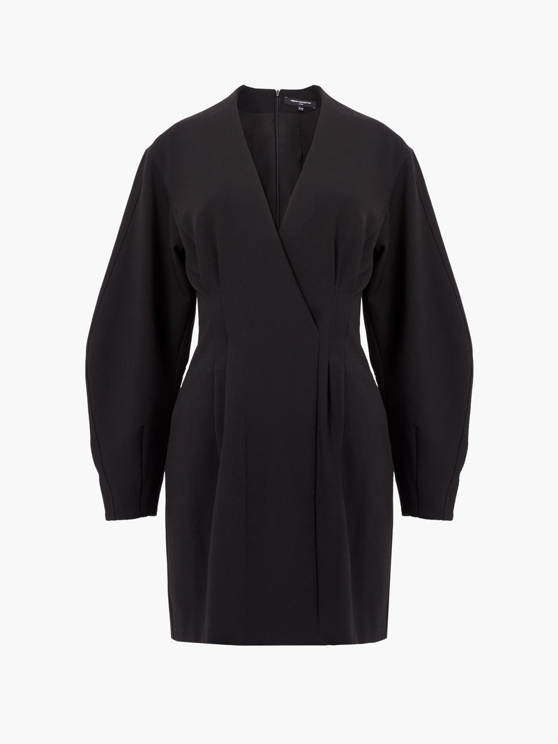 Azra Twill Banana Sleeve Wrap Dress