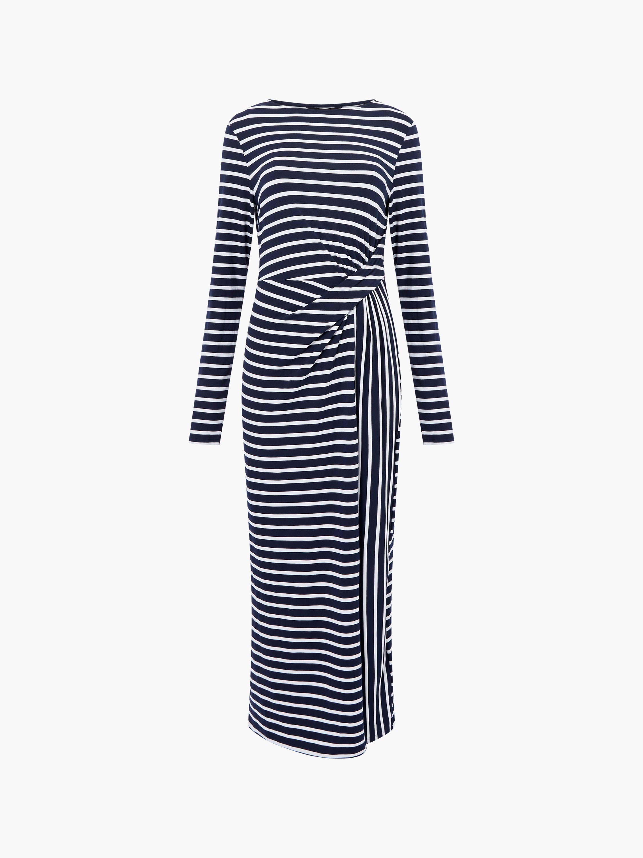 Kyra Jersey Striped Midaxi Dress